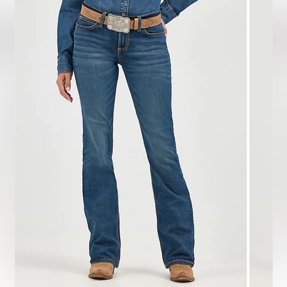 Wrangler Retro Mae Mid-rise Bootcut Jeans Size 11 - Picture 3 of 10